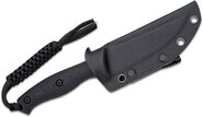 CIVIVI Black G10 Handle Black Stonewashed Nitro-V Blade With 1PC Black Lanyard, Black Kydex Sheath a - KNIFESTOCK