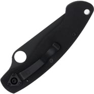 Spyderco Military Model G-10 Black Black Blade C36GPBK - KNIFESTOCK