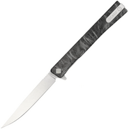 Ocaso Solstice Engraved Titanium + Satin / Topo Pattern 10ETS - KNIFESTOCK