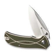 Sencut Hyrax Green / Ivory G10 Handle Satin Finished 9Cr18MoV BladeLiner Lock S - KNIFESTOCK