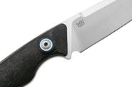 MKM POCKET TANGO 2 – MAGNACUT LAMBSF. Satin Fixed bld, MARBLE CARBON FIBER hdl, - KNIFESTOCK