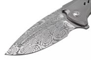 We Knife Nexusia Polished Bead Blasted Titanium Handle WE22044-ds1 - KNIFESTOCK