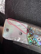 Lionsteel Opera Damast Heinsgringla Perlmuttgriff, Holzkiste 8800D MOP - KNIFESTOCK