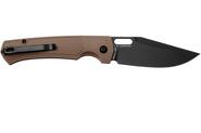 Artisan Revel Brown, Black PVD AR-RPM9, Brown FRN 1867P-BBN - KNIFESTOCK