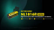 NITECORE Rechargeable 18350 Li-ion Battery NL1816R - KNIFESTOCK