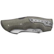 Viper Rhino-1 Stonewash, Green Canvas Micarta V5903CV - KNIFESTOCK