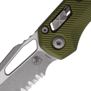 Microtech MSI S/E APOCALYPTIC PART SERRATE FLUTED OD GREEN 210-11APFLOD - KNIFESTOCK