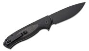 Petrified Fish PFB03 Stamp Black Stonewashed D2 Carbon Fiber With Black G10 PFB03DDW - KNIFESTOCK