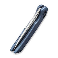 WE Mini Malice Blue Titanium Handle Silver Bead Blasted CPM 20CV Blade WE054BL-3 - KNIFESTOCK