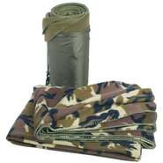 Mil-Tec COUVERTURE POLY - POLAIRE 320g.200x150cm. woodland 14426020 - KNIFESTOCK
