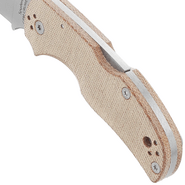 Spyderco Native 5 Braun Canvas Micarta CPM CRU-WEAR C41MPCW5 - KNIFESTOCK