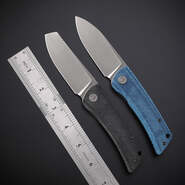 Petrified Fish PFE05 Flavorist Satin K110 Brown Micarta PFE05BRMP - KNIFESTOCK