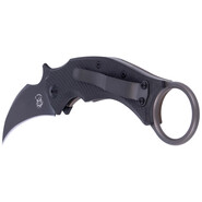 Fox Knives FOX/BASTINELLI BLACKBIRD COUTEAU PLIANT ACIER INOXYDABLE ELMAX PVD LAME, CADRE TITANE VER - KNIFESTOCK