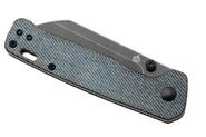 QPS Penguin V2 D2, black stonewash, Manico: Denim micarta QS130V2-B2 - KNIFESTOCK