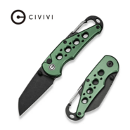 CIVIVI Green Aluminum HandleWith S/S Carabiner And Bottle OpenerBlack Stonewas - KNIFESTOCK