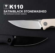 Petrified Fish PFP07 Viking Satin K110 White G10 PFP07WS - KNIFESTOCK