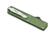 Golgoth G11C2 Vert. Couteau automatique OTF lame acier D2 manche aluminium vert et fibre de carbone - KNIFESTOCK