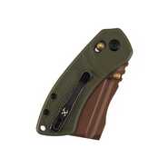 Kansept Korvid V Rose Gold Coated D2 Olive Green G10 TE2030V2 - KNIFESTOCK