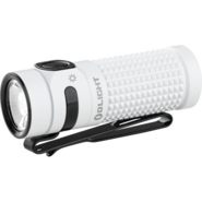 Latarka Olight Baton 4 Premium Edition z bezprzewodowym etui ładującym (biała, 1300 lumenów) - KNIFESTOCK