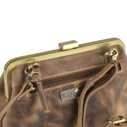 GreenBurry Vintage Leather Bag Antique brown 25x20cm - KNIFESTOCK