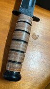 KA-BAR USMC Fixed Blade Knife Leather Sheath, str edge 1217 - KNIFESTOCK