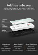 XINZUO glass whetstone set 1000#/5000# carton box HZ-BL-MDS-1/5 - KNIFESTOCK