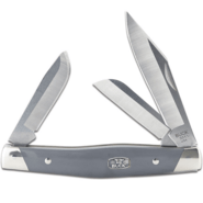 Buck Stockman®, Gray/Nickel Silver BU-0301GYS2 - KNIFESTOCK