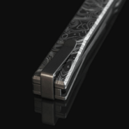 Ocaso Solstice Engraved Titanium + Black / Topo Pattern 10ETB - KNIFESTOCK