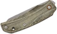 MKM ICE – MAGNACUT SW bld - GREEN CANVAS MICARTA hdl, S/S LINER Linerlock MK IC-GC - KNIFESTOCK