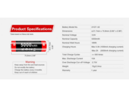 KLARUS 5000mAh 21700 Power Lithium-ion Battery 21GT-50 - KNIFESTOCK