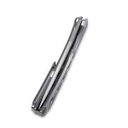 KUBEY Ishtar Couteau Pliant à Verrouillage Frame Gris Manche en Titane KU170C - KNIFESTOCK