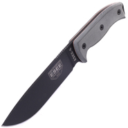 ESEE Knives ESEE-6P-KO Model 6 black blade, grey handle survival knife without sheath - KNIFESTOCK