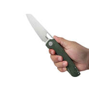 Kubey Elang Liner Lock Folding Knife Green Micarta Handle KU365E - KNIFESTOCK