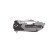 DC BLADES CETO Belt Satin, Gold Pivot, Black Micarta Inlay - KNIFESTOCK
