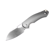 Giant Mouse ACE Biblio-XL Textured Titanium / Satin Magnacut - KNIFESTOCK