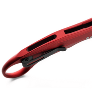 LionSteel L.E.One keskmise suurusega kokkupandav nuga VANA MUST M390 tera, PUNANE alumiiniumkäepide  - KNIFESTOCK