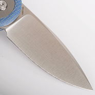 Vosteed Corgi Pup 14C28N Szatén Kék Micarta A0717 - KNIFESTOCK