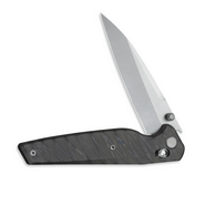 GEO Knife FANTASM SW M390 Blade Tiger Stripe Pattern Flamed Ti - KNIFESTOCK