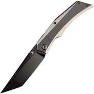 Kansept Naska Black Stonewashed CPM-S35VN Tanto Black Anodized and Plain Titanium K1035T2 - KNIFESTOCK