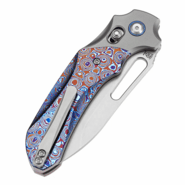 Kansept knives Quasar Stonewashed CPM 20CV Stonewashed Titanium, Timascus K1099V - KNIFESTOCK