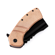 KANSEPT XL Korvid Brown Micarta, 154CM T1030A2 - KNIFESTOCK