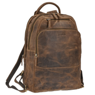 GreenBurry Vintage Leather Rucksack Antique brown 33x43cm - KNIFESTOCK
