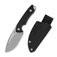 QSP Knife Tiny TOT 10Cr15MoV, stonewash, black G10 QS169-A1 - KNIFESTOCK