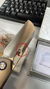 Kunwu S-TAO II VANAX Satin Titanium Orange Peel Texture Beadblast S703L-T2 - KNIFESTOCK