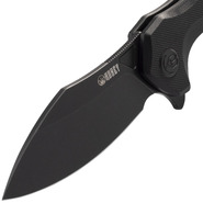 KUBEY Noble Nest Liner Lock Folding Knife Black G10 Handle KU236F - KNIFESTOCK