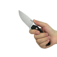 Kubey TLB Beadblast 14C28N ,Black G10,Kydex Sheath KU467A - KNIFESTOCK