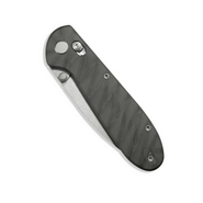 GEO Knife Frost SW M390 Blade Tiger Stripe Pattern Flamed Ti - KNIFESTOCK