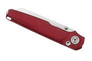MKM MIURA – CPM Magnacut SW bld - SOLID Red Alu hdl, BUTTON LOCK - REV. S/S CLIP MK MI-ARD  - KNIFESTOCK