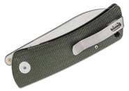 Petrified Fish PFE05S Flavorist Satin K110 Green Micarta PFE05SGRMS - KNIFESTOCK