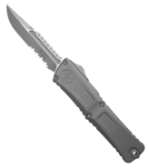 Microtech COMBAT TROODON GEN III INTERCEPTOR APOCALYPTIC PART SERRATE NATURAL CLEAR - KNIFESTOCK